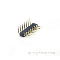 Conector de cabeçalho de pino usinado com passo de 2,54 mm 7P